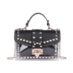 Ami Clear Handbag in Black