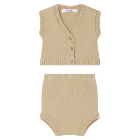 Bonpoint Baby Atalina Two Piece Set String Beige