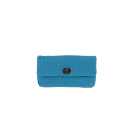 Bottega Veneta Turquoise Intrecciato Clutch