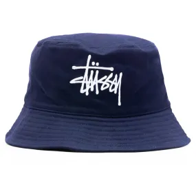 Brushed Big Basic Bucket Hat - Navy