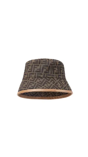 FF Fabric Bucket Hat - Brown