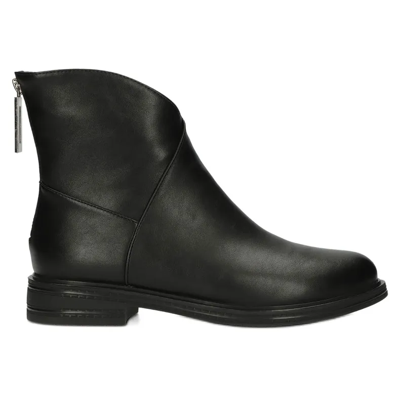 Leather Booties Jodhpur boots Filippo DBT4077 black