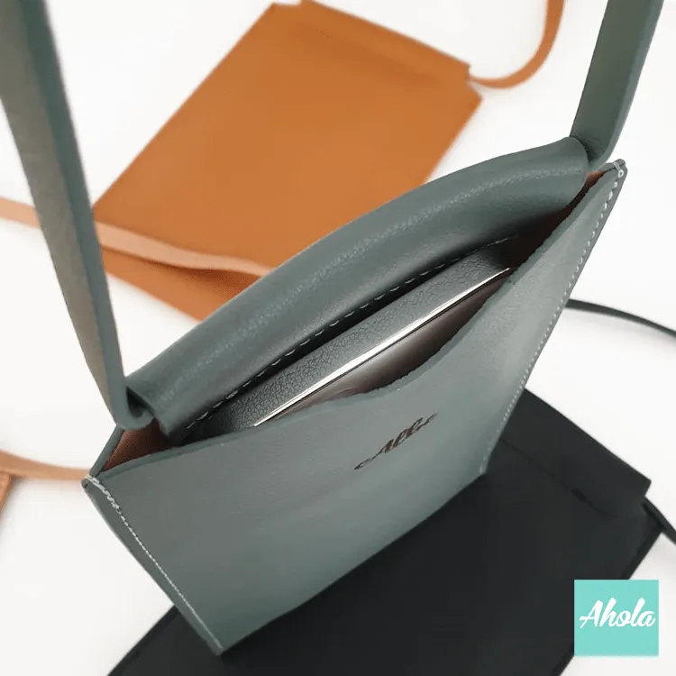 【Moss】Soft PU Leather Crossbody Bag 自訂名字斜肩包 (3-5個工作天完成)