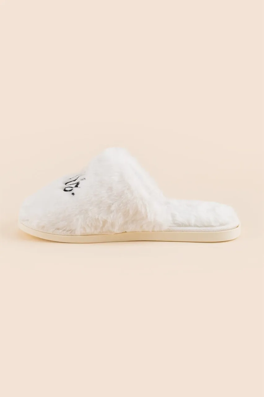 Mrs Faux Fur Slippers