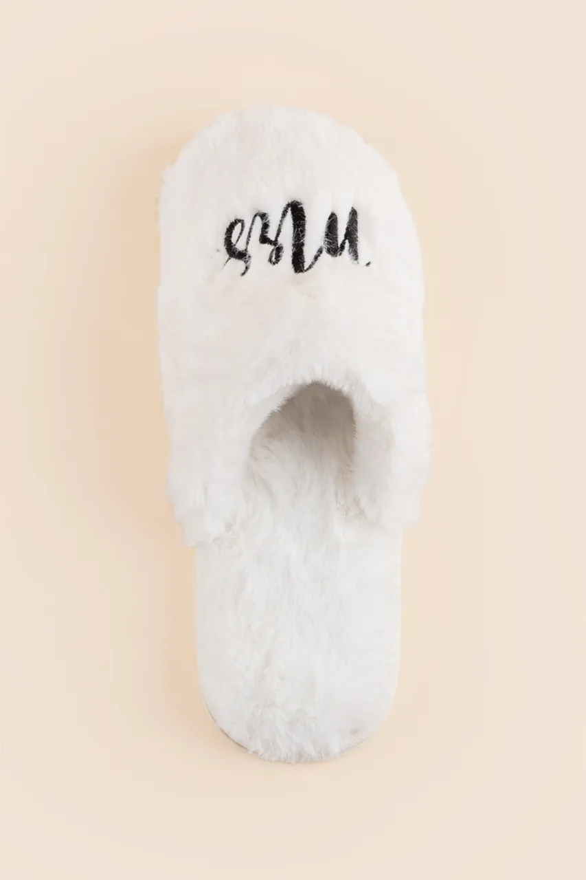 Mrs Faux Fur Slippers