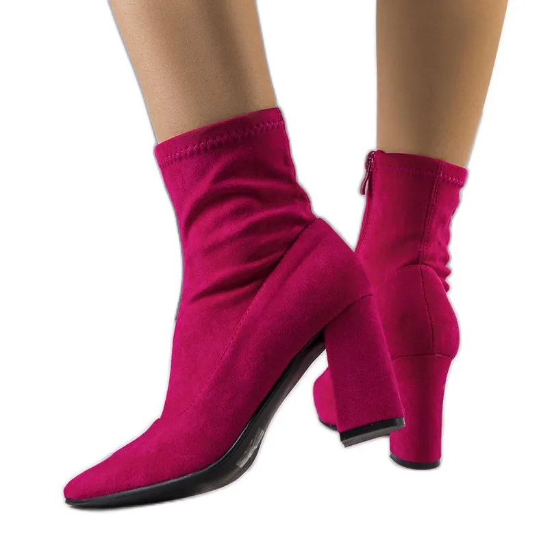 Pink ankle boots from Itzel