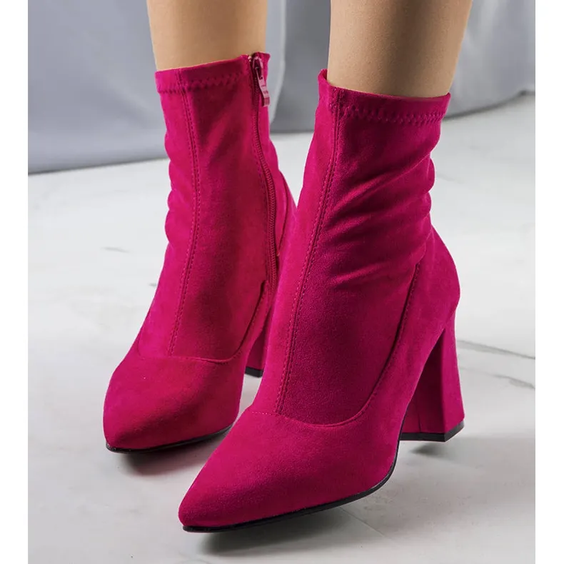 Pink ankle boots from Itzel