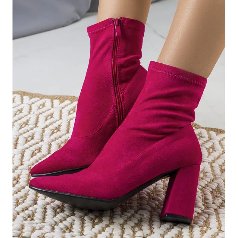 Pink ankle boots from Itzel