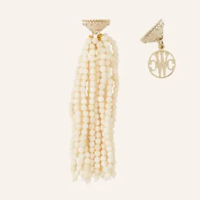 Victoire Cream Faux Ivory 3mm Tassel