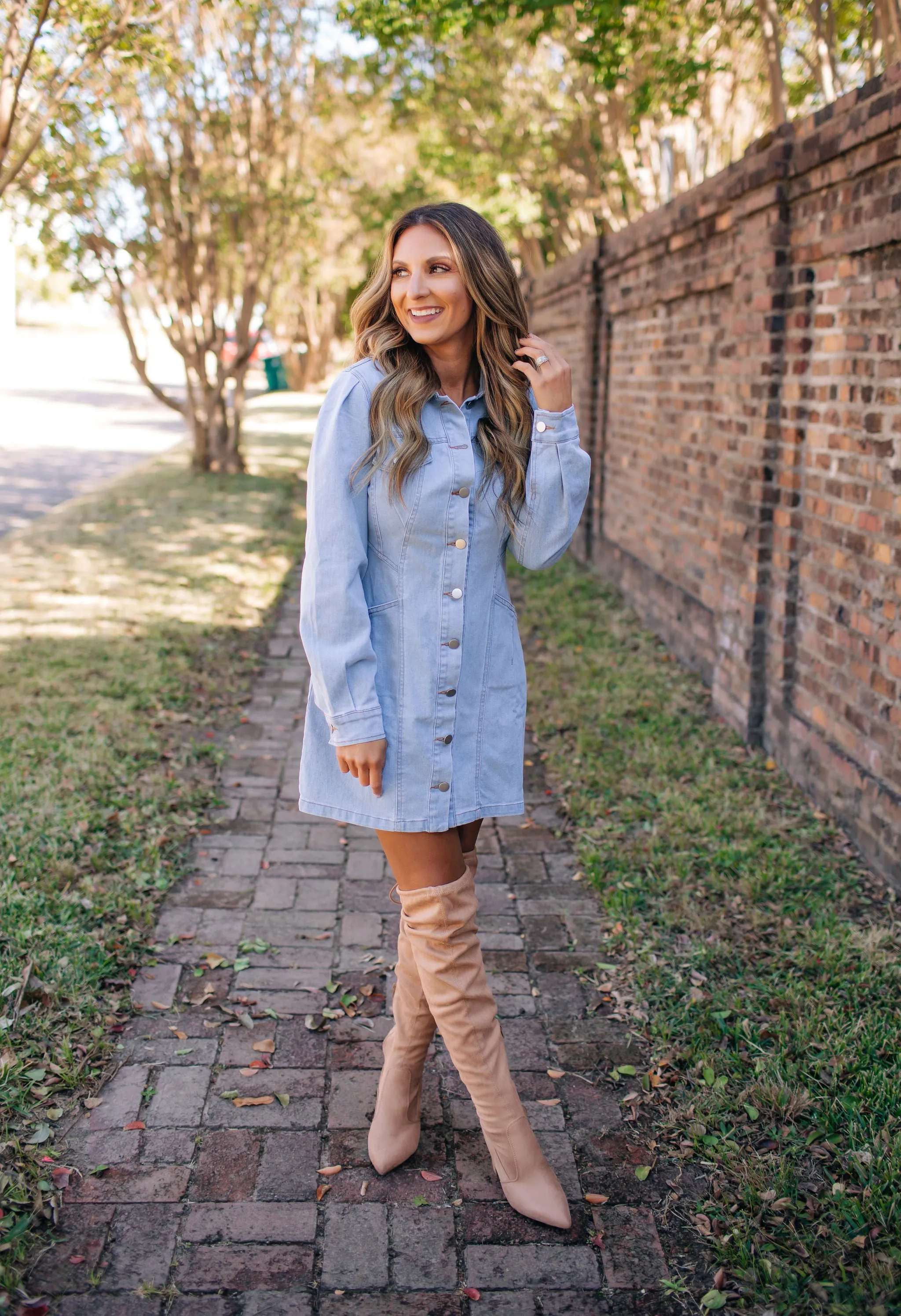 Who Knew Light Denim Dress