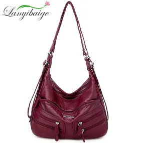 Woman Crossbody Bags Luxury Leather Soft Handbags Woman Bag