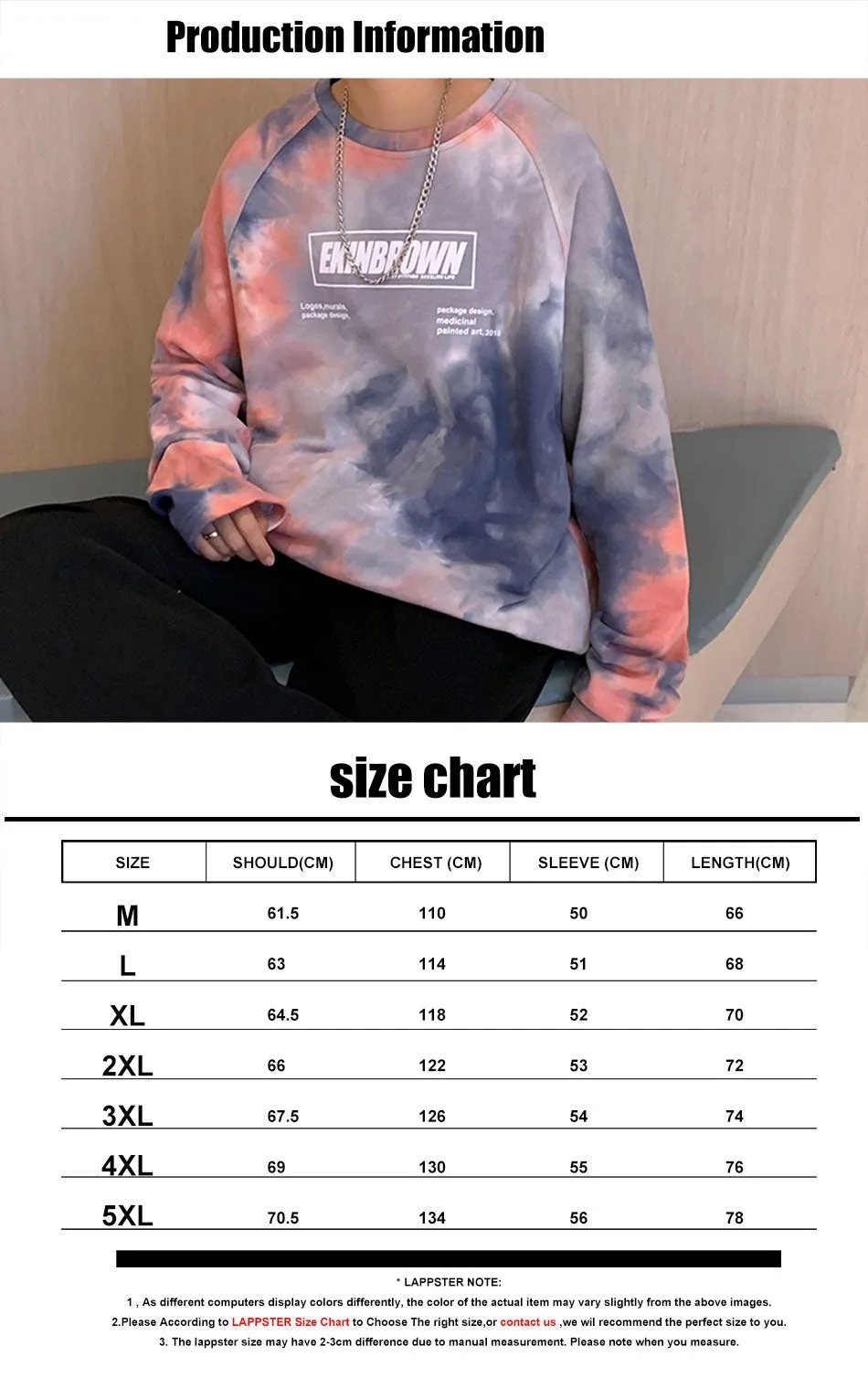 Xituodai Men Tie Dye Harajuku Graphic T Shirts 2022 Mens Vintage Japanese Streetwear Oversized T Shirt Male Y2k Long Sleeve Tees